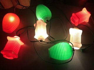 Vintage Set Of 7 Noma Camper Patio String Chinese Lantern Lights