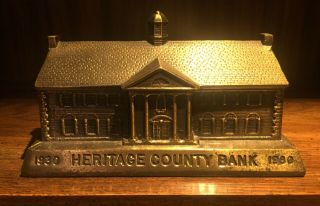 Heritage County Bank 1930 1980 Banthrico Chicago Il Vintage