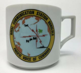 Naval Communication Station Honolulu Pacific Voice Command Coffee Mug - Vintage