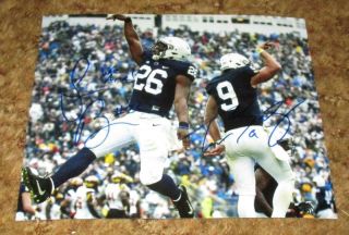 Saquon Barkley &trace Mcsorley Dual Signed Penn State 8x10 Photo (proof) Nfl Draft