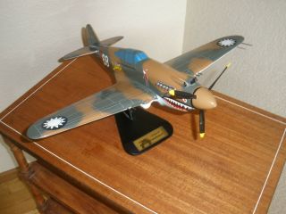 Wood Model Airplane Curtiss /usaaf P - 40 B Tomahawk Warhawk Flying Tiger