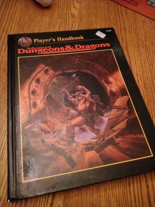 Vintage Advanced Dungeons & Dragons Ad&d Players Handbook 2e - 1996 Gygax