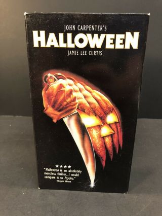 Halloween Vhs Anchor Bay Horror Slasher Jamie Lee Curtis Vtg Film John Carpenter