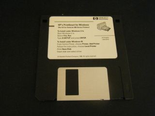 Vintage Hp Printsmart Ver.  8.  0 Deskjet 400 Series Printers Driver Floppy Disk