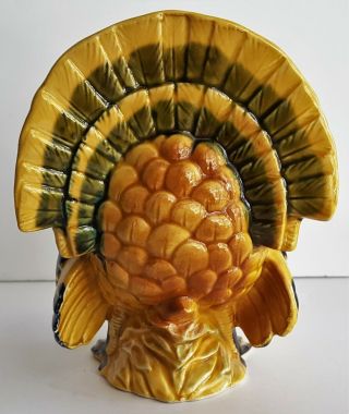 Vintage Ceramic Turkey Planter Thanksgiving Gobble Centerpiece 4783 Leftons 2