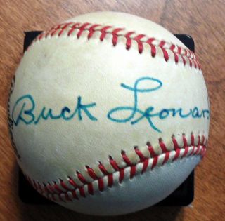 Hofer Buck Leonard Autograph Signed Onl Feeney Ball Huge Bold Pre - Stroke Sig