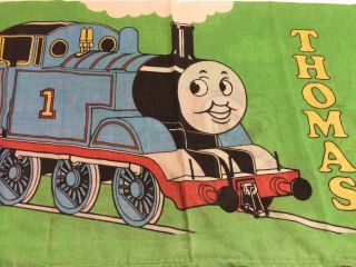Vintage 1992 Thomas Train Terrence Standard Pillowcase Green