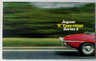 1969 Jaguar Series 2 E - Type 2,  2 Sales Brochure Prospekt 4.  2 Xk - E