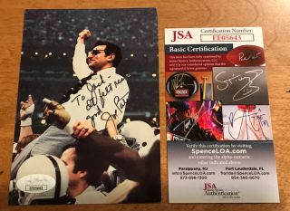 Joe Paterno Penn State Football Nittany Lions Signed 1986 Mag Photo W/jsa
