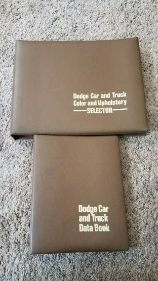 1972 Dodge Dealer Car & Truck Data Book/car Selector & Color & Trim Selector