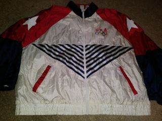 Vtg Jacket Usa Dream Team Olympics Games Windbreaker Xxl Men 90s