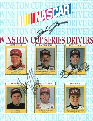Nascar 1992 Winston Cup Hand Signed Autographs
