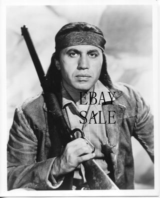 Michael Ansara Vintage Photo Native American Indian Gun Cochise Apache Rifle