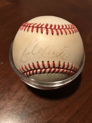 Kirby Puckett Autographed Baseball Minnesota Twins Hof