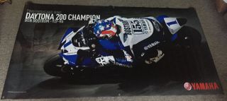 Huge 47x95 Vinyl Banner Ben Bostrom Yamaha Motorcycle 2009 Daytona 200 Champ