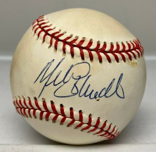 Mike Schmidt Single Signed Baseball Autographed Auto Jsa Phillies Hof