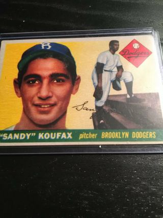1955 Topps Sandy Koufax Brooklyn Dodgers 123 Rookie Card Rc