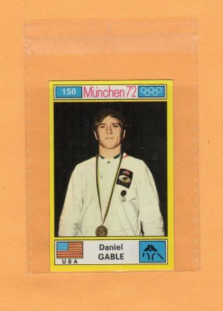 Daniel Gable Rookie Sticker Card 1972 Panini Munchen 72 Olympics Games