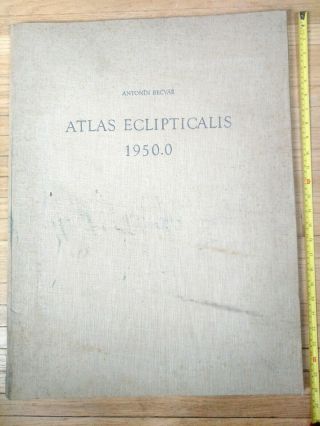 Vintage Giant Celestial & Planetary Atlas Elipticalis By Antonin Becvar 1964