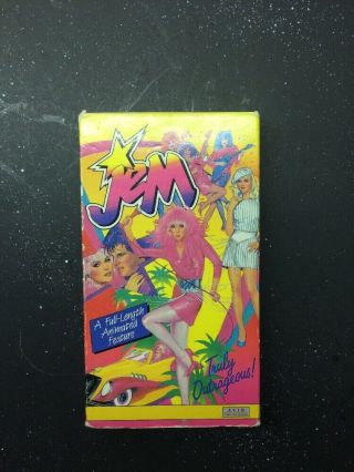 Vtg Jem And The Holograms - Truly Outrageous Vhs 90 Min Full Length Cartoon 1986
