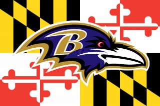 Baltimore Ravens Marylnad State Premium Custom Flag 3 X 5