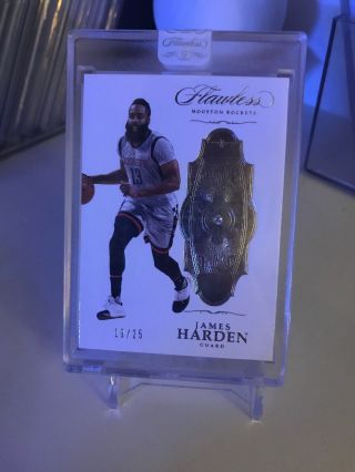 2016 - 17 Panini Flawless James Harden 19/25 Diamond Houston Rockets