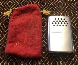 Vintage Jon - E Gi Stainless Hand Warmer By Aladdin Made In Usa