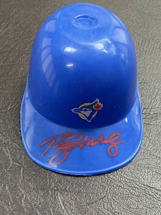 Roy Halladay Signed Toronto Blue Jays Mini Batting Helmet With