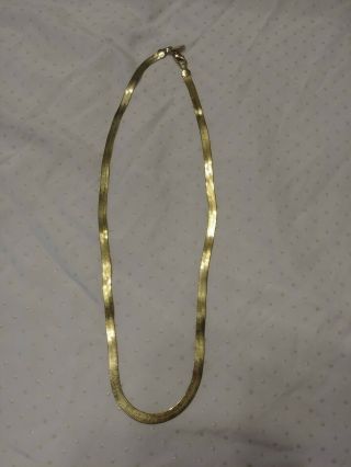 American Showcase Vintage Herringbone Gold Plated Necklace