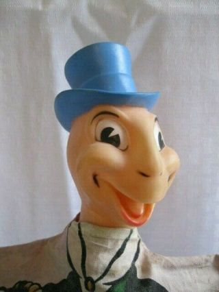 Vintage Gund Disney JIMINY CRICKET Hand Puppet - 1960s 2