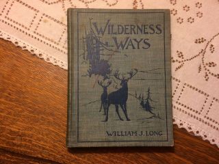 Antique Book Wilderness Ways By William J.  Long 1st Ed.  1900