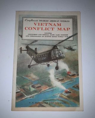 1965 Vietnam Conflict Map By C.  S.  Hammond And Company