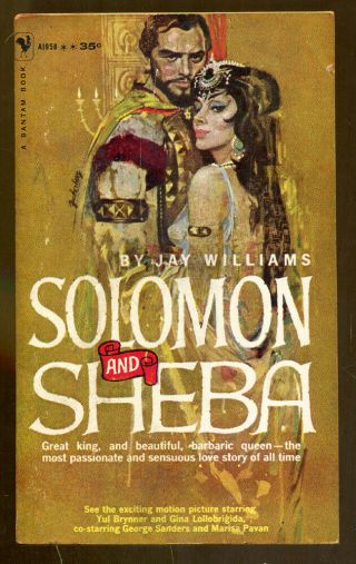 Solomon And Sheba By Jay Williams - Vintage Bantam Pb Movie Tie In - 1959