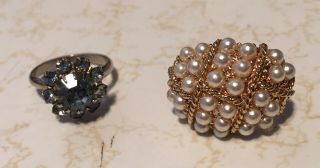 2 Vintage 1970’s Gold Colored Rings - Expandable