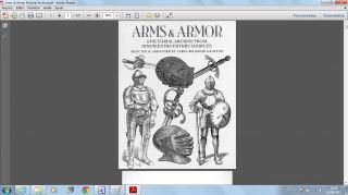 Library With Classic Books On Arms And Armor,  For The Enthusiasts Of This Art