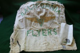 Barn Find Vintage California Flyers Hot Rod Club Jacket Logo Street