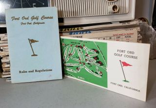 Vintage Fort Ord Golf Course California Rules & Regulations Booklet W/ Scorecard