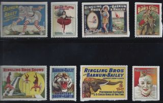 Us Scott 4898 - 4905 - 2014 Vintage Circus Posters,  Set Of 8 Stamps,  Mnh