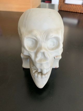 Vintage Skull Candle Holder