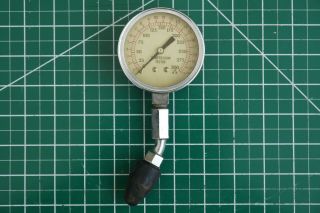 Vintage 0 - 300 Psi Engine Compression Tester 2.  5”dial Gauge Automotive Tool