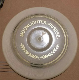 Vintage Wham - O Moonlighter Frisbee 1965 Glow In The Dark Awesome Dark Fun Ufo