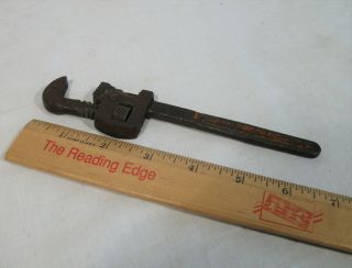 Vintage SIX INCH DROP FORGED PIPE WRENCH 3