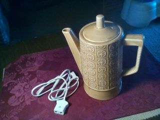 Vintage Ceramic Electric Tea Kettle Teapot Japan 120v With Lid