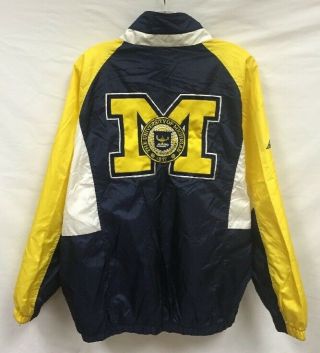 Vintage Michigan Wolverines Ncaa Apex One Windbreaker Jacket Size Xl