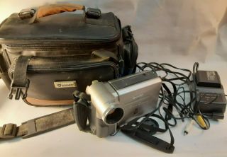 Vintage Sharp Viewcam Vl - E610u Analog 8 Color Lcd Camcorder W/accessories & Case
