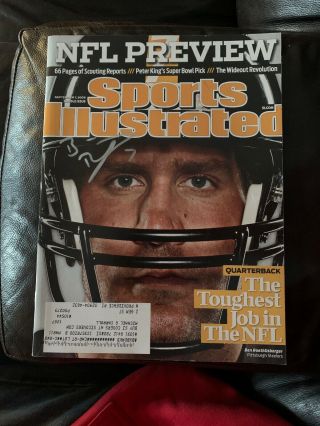 Ben Roethlisberger Auto Signed Sports Illustrated 9/7/09 Pittsburgh Steelers