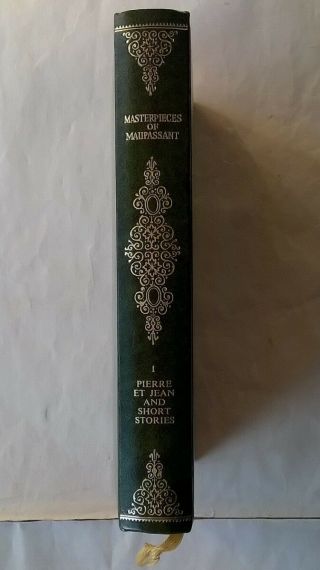 The Masterpieces Of Guy De Maupassant Vol I Pierre Et Jean & Other Stories 1968