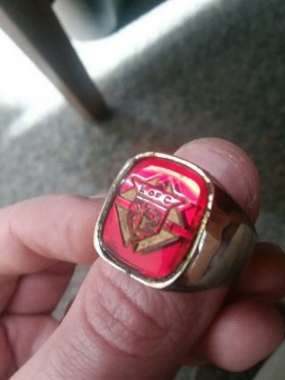 Vintage Knights Of Columbus Ring K Of C Fraternal Jewelery