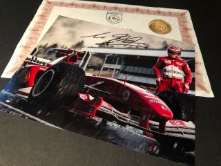 Michael Schumacher Ferrari F1 Hand Signed 10 X 8 Photo Autograph &