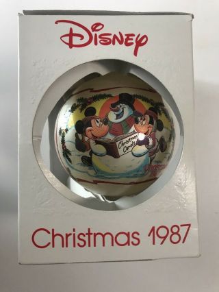 Schmid Disney Mickey Minnie Mouse Merry Medley Vtg 1987 Christmas Tree Ornament